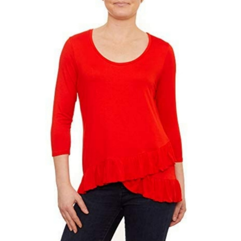 JEANNE PIERRE Racer Red Top‎